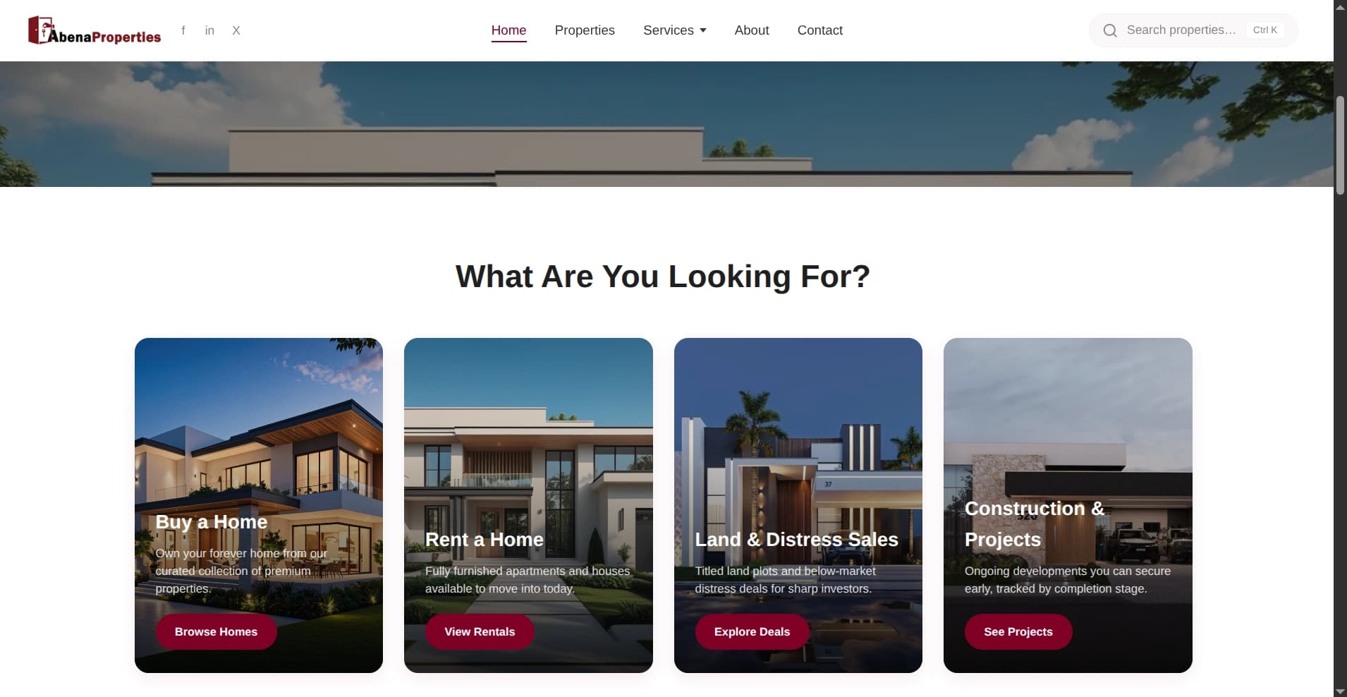 Abena Properties platform