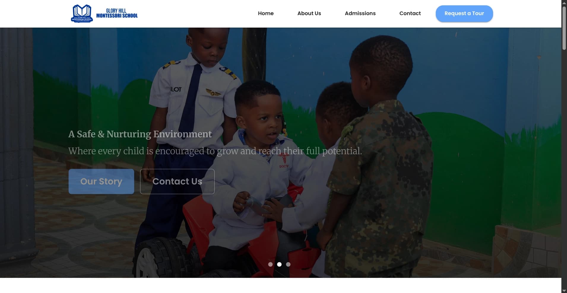 Glory Hill Montessori website